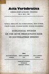 Berglund, Björn E., Curry-Lindahl, Kai, Luther, Hans, Rodhe, Wilhelm, Sellerberg, Gunnar, Viking Olsson - Ecological Studies on the Mute Swan (Cygnus Olor) in Southeastern Sweden (Ökológiai tanulmányok a bütykös hattyúról Dél-kelet Svédországban) [antikvár]