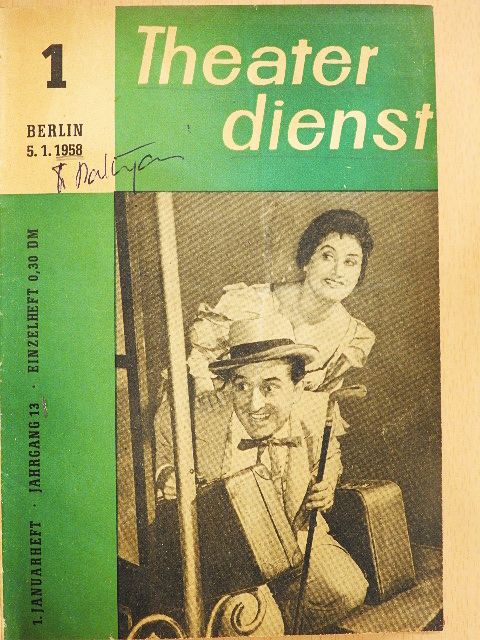 Theater Dienst 1958. (nem teljes) [antikvár]