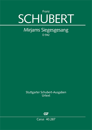 Franz Schubert - MIRJAMS SIEGESGESANG D 942 - FULL SCORE