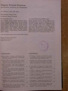 Magyar Kémiai Folyóirat 1995. január-december [antikvár]