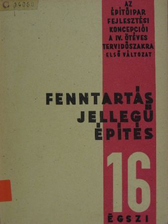 Fenntartás jellegű építés [antikvár]