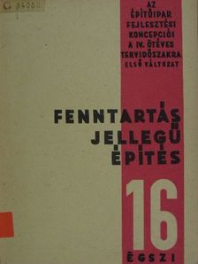 Fenntartás jellegű építés [antikvár]