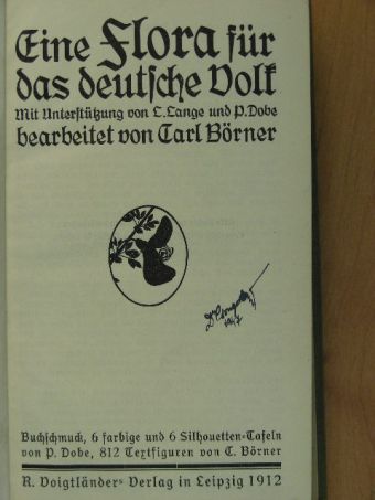 Carl Börner - Eine Flora für das deutsche Dorf (gótbetűs) [antikvár]