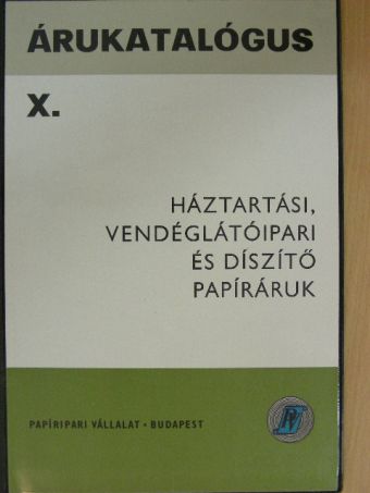 Árukatalógus X. [antikvár]