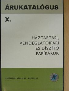 Árukatalógus X. [antikvár]