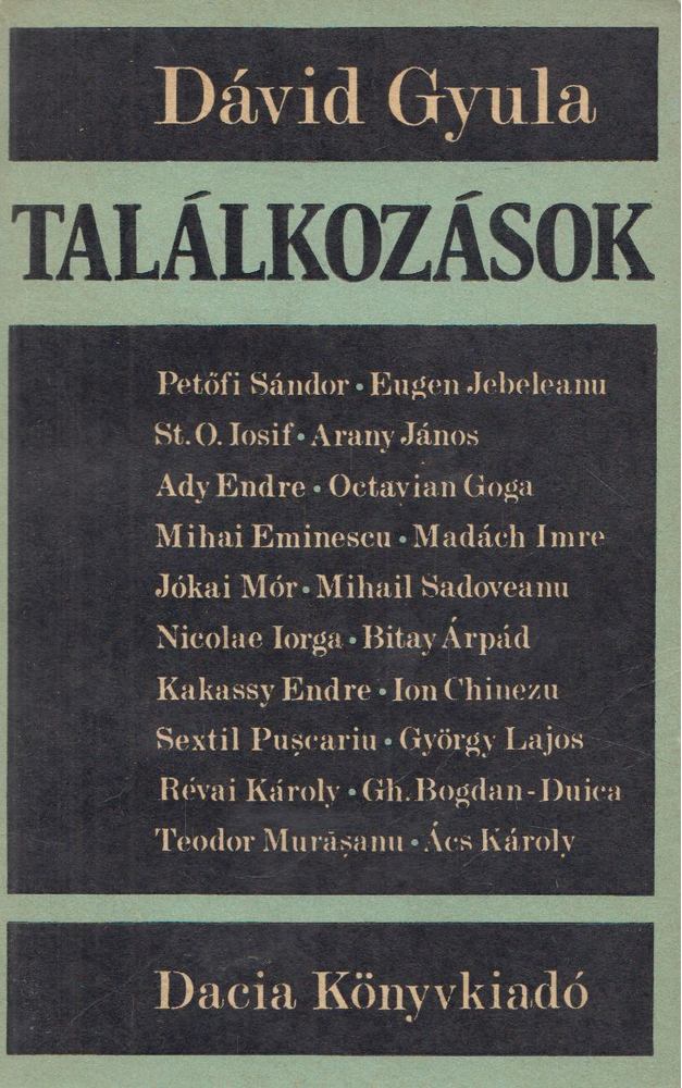 DÁVID GYULA - Találkozások [antikvár]