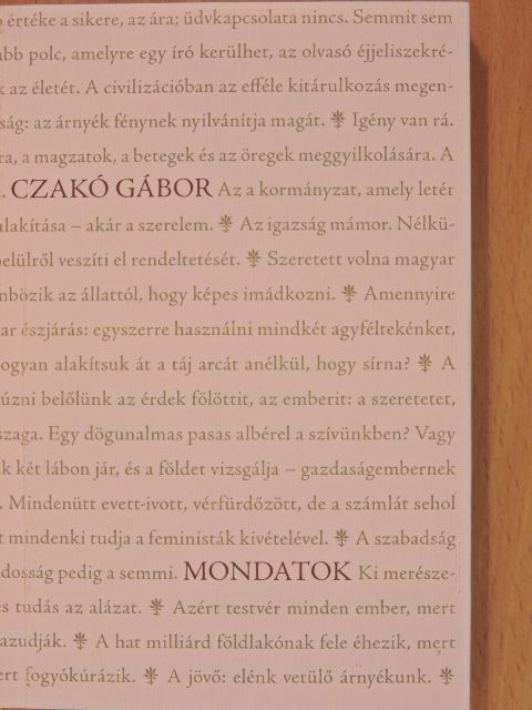 Czakó Gábor - Mondatok [antikvár]