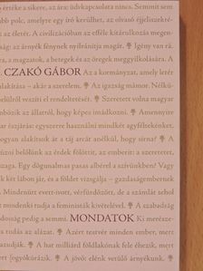Czakó Gábor - Mondatok [antikvár]