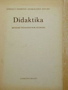 Székely Endréné - Didaktika [antikvár]