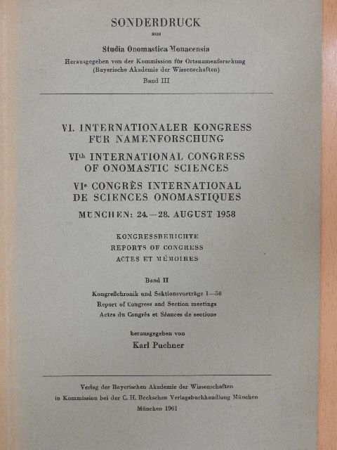André Favarger - Kongressberichte II. [antikvár]