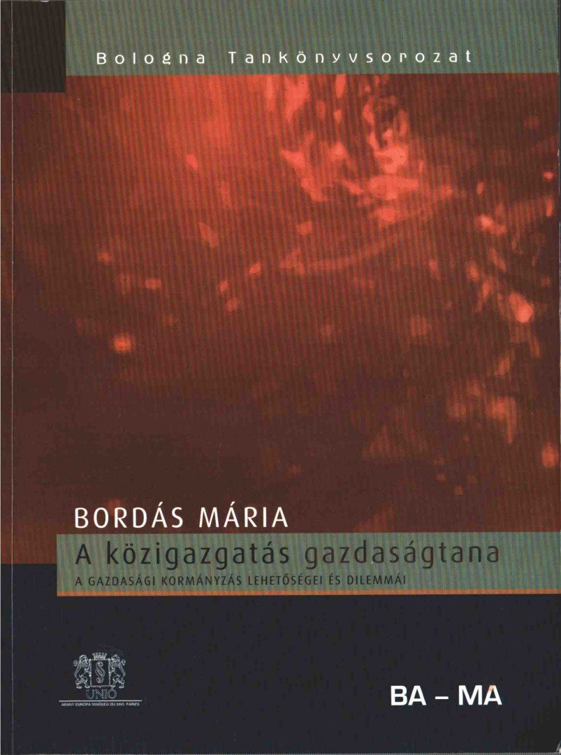 Bordás Mária - A közigazgatás gazdaságtana [antikvár]