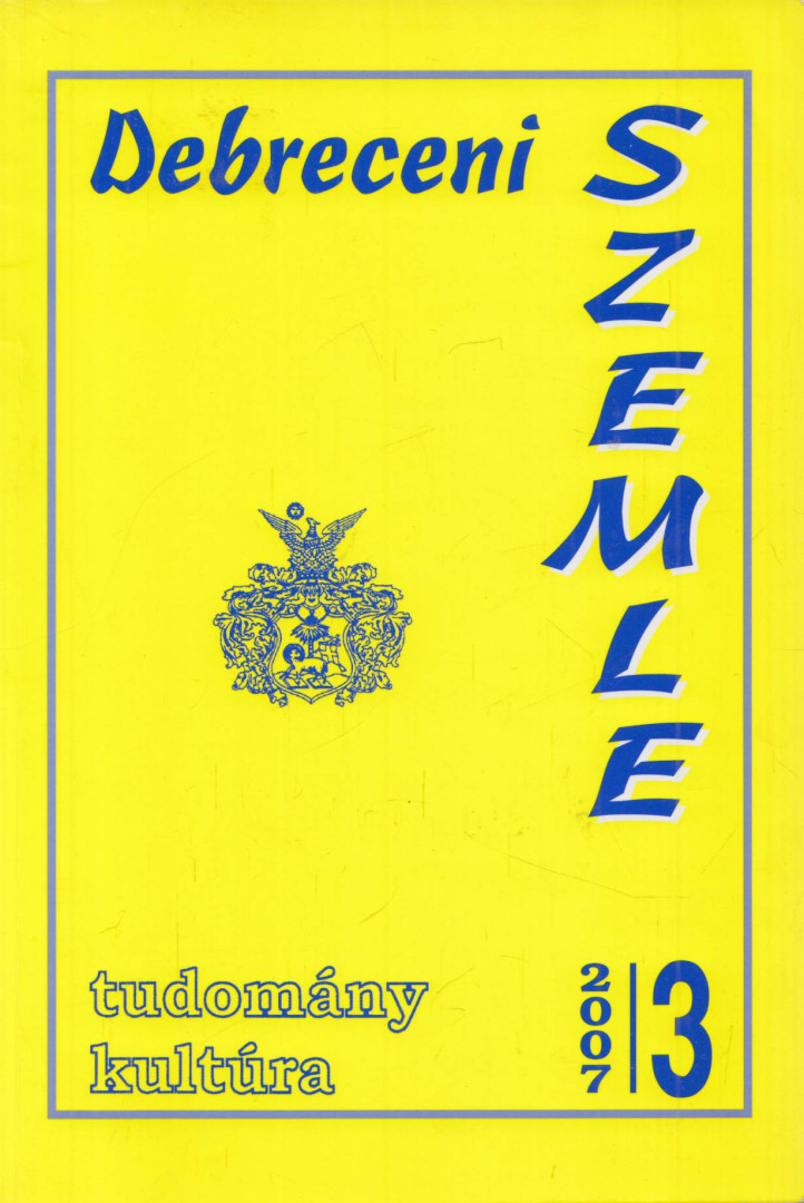 Ifj. Barta János - Debreceni szemle 2007/3. [antikvár]