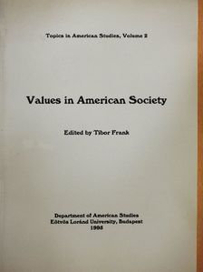 Adi Wimmer - Values in American Society [antikvár]