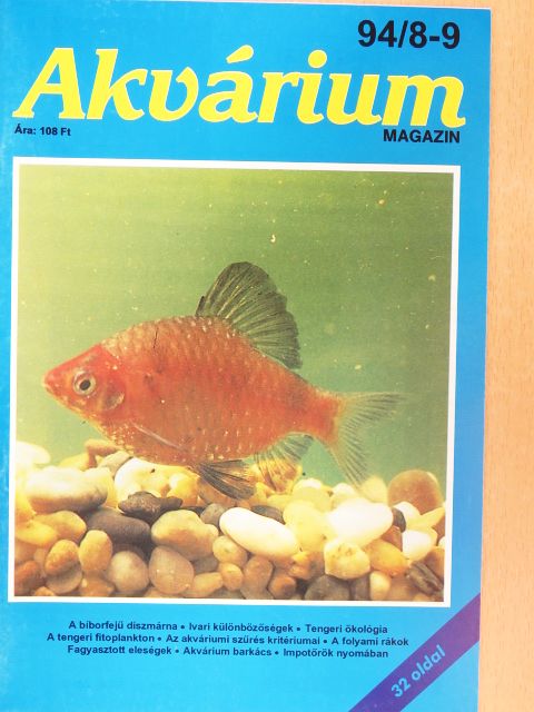 Dr. Regős János - Akvárium Magazin 1994/8-9. [antikvár]