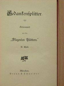 Gedankensplitter II. (Gótbetűs) [antikvár]
