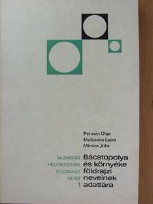 Bácstopolya és környéke földrajzi neveinek adattára [antikvár]