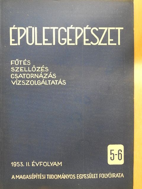 A. M. Konyuskov - Épületgépészet 1953/5-6. [antikvár]