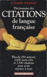 Ripert, Pierre - Dictionnaire des citations de langue francaise [antikvár]