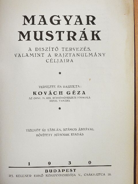 Kovách Géza - Magyar mustrák [antikvár]
