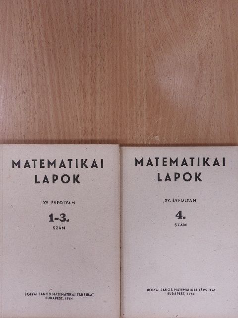 Aczél János - Matematikai lapok 1964/1-4. [antikvár]