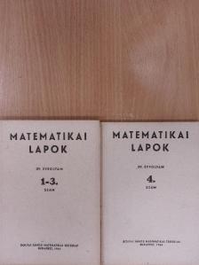 Aczél János - Matematikai lapok 1964/1-4. [antikvár]