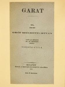 Gróf Széchenyi István - Garat [antikvár]