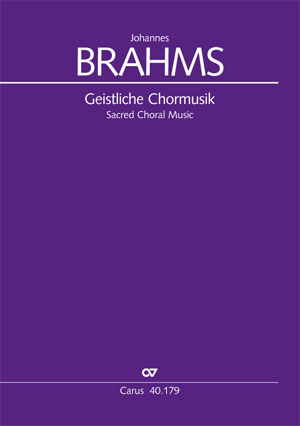 BRAHMS JOHANNES - GEISTLICHE CHORMUSIK - GESAMTAUSGABE DER MOTETTISCHEN WERKE