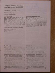 Magyar Kémiai Folyóirat 1996. január-december [antikvár]