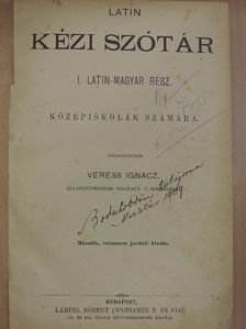 Latin kézi szótár I-II. [antikvár]