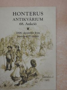 Honterus Antikvárium 68. Aukció [antikvár]
