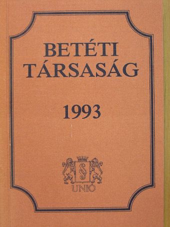 Dr. Jobbágy Zsuzsa - Betéti társaság 1993 [antikvár]