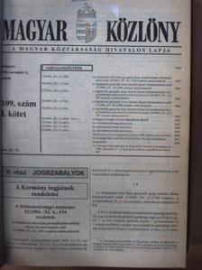 Magyar Közlöny 1994. november 4.-december 31. (nem teljes évfolyam) [antikvár]