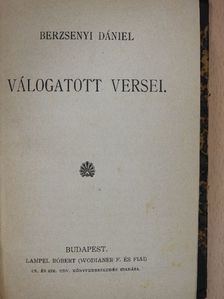 Berzsenyi Dániel - Berzsenyi Dániel válogatott versei/Dorottya/Trilby/Szigeti Veszedelem [antikvár]