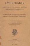 Liebermann Leó - Látáspróbák. [antikvár]