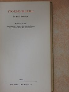 Theodor Storm - Storms Werke in zwei Bänden II. [antikvár]