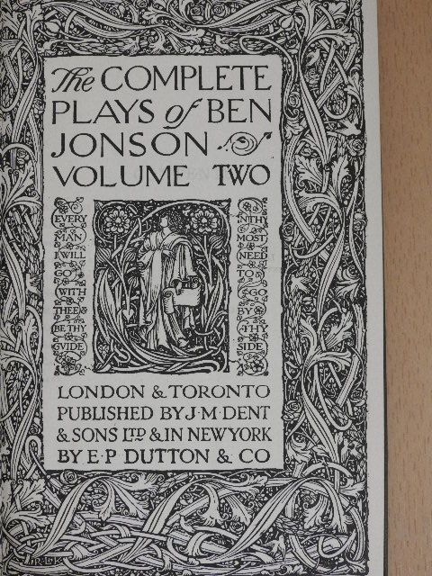 Ben Jonson - The complete plays of Ben Jonson II. [antikvár]