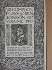 Ben Jonson - The complete plays of Ben Jonson II. [antikvár]