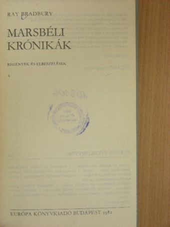 Ray Bradbury - Marsbéli krónikák [antikvár]