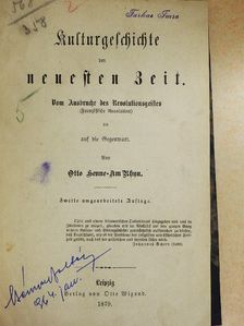 Otto Henne am Rhyn - Kulturgeschichte der neuesten Zeit (gótbetűs) [antikvár]