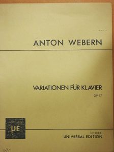 Anton Webern - Variationen für Klavier [antikvár]