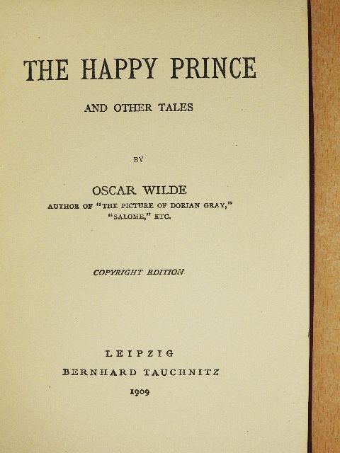 Oscar Wilde - The Happy Prince and other tales [antikvár]
