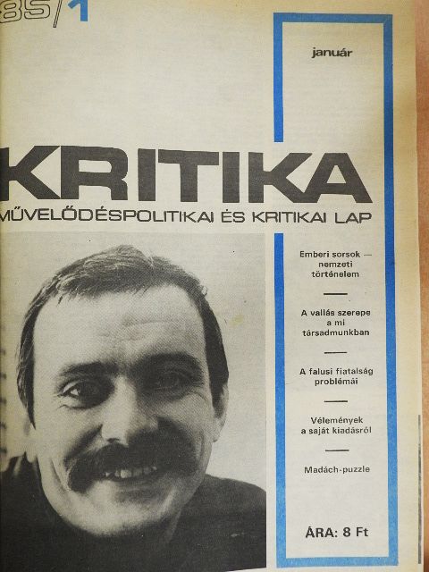 Ács László - Kritika 1985. január-december [antikvár]