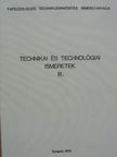 Dr. Joó Imre - Technikai és technológiai ismeretek III. [antikvár]