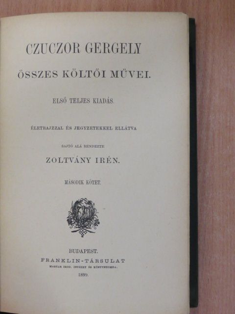 Czuczor Gergely - Czuczor Gergely összes költői művei II. (töredék) [antikvár]