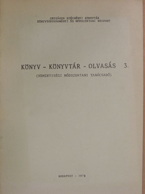 Hajdu Zsuzsa - Könyv - Könyvtár - Olvasás 3. [antikvár]
