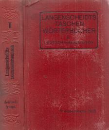 Prof. Dr. Schellens, Jacob - Langenscheidts Taschenwörterbücher II. Teil - Deutsch-Französisch [antikvár]