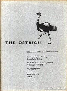 Rowan, M. K. - The Ostrich Vol. 41. No. 1-2. 1970 (A stucc 41. évf. 1-2. szám 1970) [antikvár]