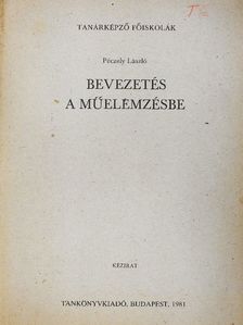 Péczely László - Bevezetés a műelemzésbe [antikvár]