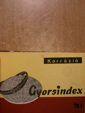 Gyorsindex-Korrózió 1979. január [antikvár]