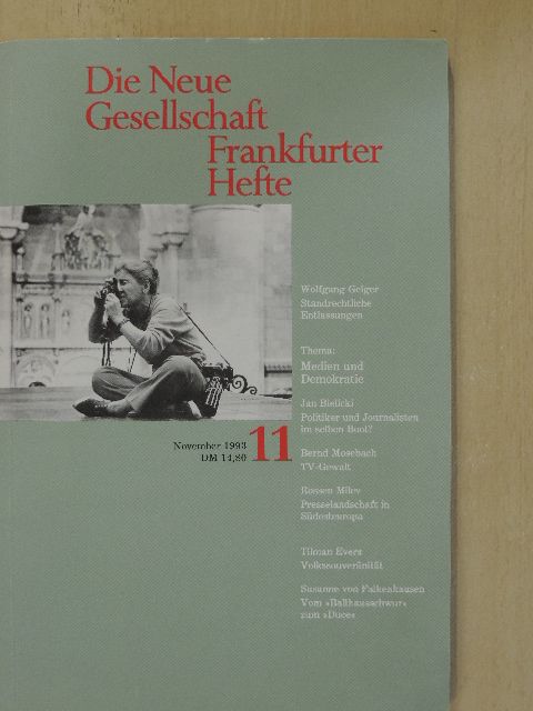 Die Neue Gesellschaft/Frankfurter Hefte 11/1993 [antikvár]